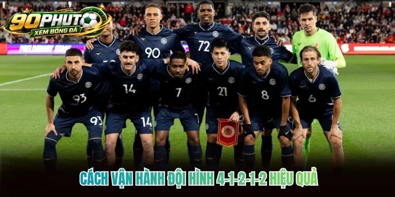 Cách vận hành đội hình 4-1-2-1-2 hiệu quả Cách vận hành đội hình 4-1-2-1-2 hiệu quả